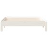 vidaXL Lit empilable sans matelas blanc 90x190 cm bois de pin massif