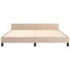 vidaXL Cadre de lit sans matelas cappuccino 160x200 cm similicuir