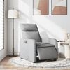 vidaXL Fauteuil inclinable &eacute;lectrique Gris clair Tissu