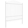 vidaXL Clôture de jardin 8 pcs Blanc 170 x 215 cm