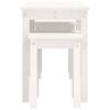 vidaXL Tables gigognes 3 pcs Blanc Bois de pin massif