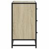 vidaXL Armoire lavabo de salle de bain ch&ecirc;ne sonoma bois d'ing&eacute;nierie
