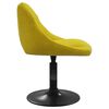 vidaXL Tabouret de bar Jaune moutarde Velours