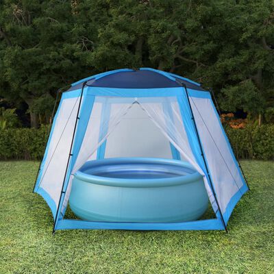vidaXL Tente de piscine Tissu 660x580x250 cm Bleu