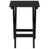 vidaXL Table d&rsquo;appoint pliable noir bois de peuplier massif