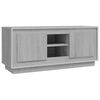 vidaXL Meuble TV sonoma gris 102x35x45 cm bois d'ing&eacute;nierie