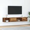 vidaXL Meubles TV 2 pcs vieux bois 80x31x25,5 cm bois d'ingénierie