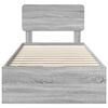 vidaXL Cadre de lit Gris Sonoma 100 x 200 cm Bois d&rsquo;ing&eacute;nierie