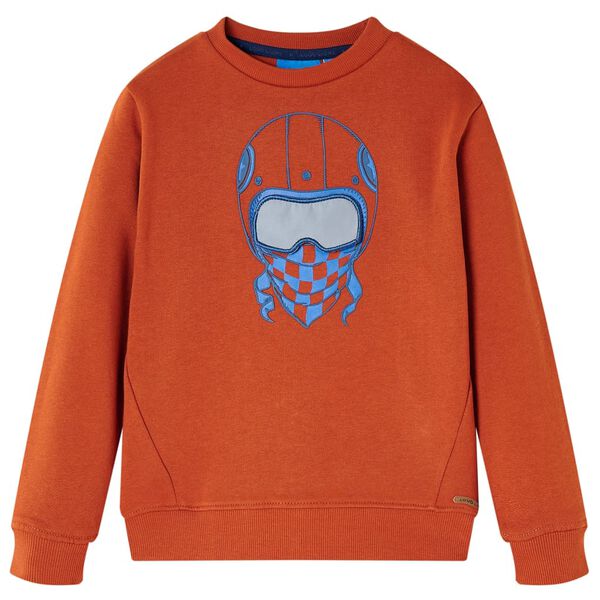 Sweat-shirt pour enfants rouillé clair 128