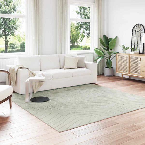 vidaXL Tapis de surface Carr&eacute; PALMERAS Vert 240 x 240 cm Polyester