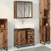 vidaXL Ensemble de mobilier de salle de bain 2 pcs Bois Ancien