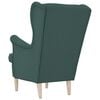 vidaXL Fauteuil vert foncé 74x84x100 cm tissu