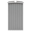 vidaXL Abri de stockage de bois Acier galvanisé 172x91x154 cm Gris