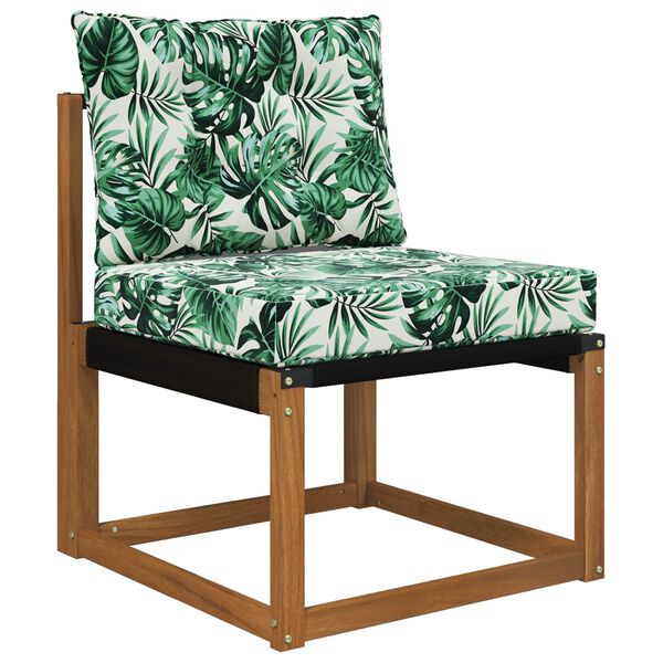 vidaXL Coussin de canap&eacute; d'ext&eacute;rieur 2 pcs Motif feuille Polyester