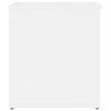 vidaXL Coffre de rangement Blanc brillant 84x42x46cm Bois d'ingénierie