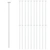 vidaXL Piquets pour plantes de jardin 20 pcs vert fonc&eacute; 91 cm acier