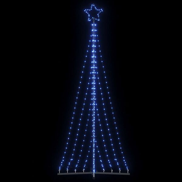 vidaXL Sapin de Noël à LED 447 LED bleu 250 cm