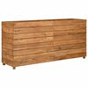 vidaXL Lit surélevé 150x40x72 cm bois de teck recyclé et acier