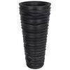 vidaXL Jardini&egrave;re et int&eacute;rieur amovible anthracite aspect rainur&eacute;