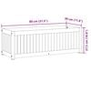 vidaXL Jardini&egrave;re 80x30x27,5 cm bois massif d'acacia et acier