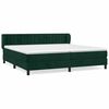 vidaXL Sommier &agrave; lattes de lit et matelas Vert fonc&eacute; 200x200cm Velours