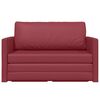 vidaXL Canap&eacute;-Lit 110cm Bordeaux Simili cuir