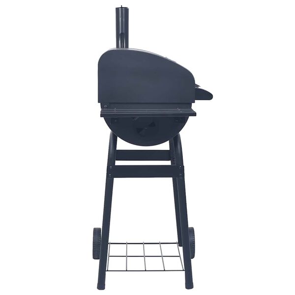vidaXL Gril barbecue au charbon avec étagère inférieure Noir