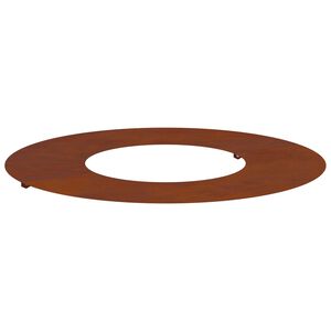 vidaXL adapt&eacute; pour anneau d'arbre plat Marron &Oslash;30 / 60 cm Acier patin&eacute;