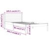 vidaXL Cadre de lit sans matelas bois massif de pin 100x200 cm