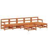 vidaXL Ensemble de salon de jardin 7 pcs Brun Cir&eacute; Pin massif