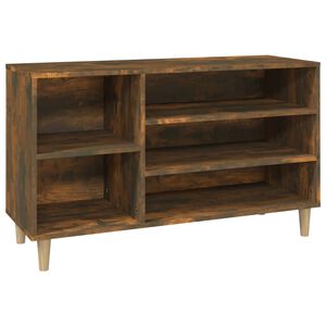 vidaXL Armoire &agrave; chaussures Ch&ecirc;ne fum&eacute; 102x36x60 cm Bois d'ing&eacute;nierie