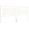vidaXL Cadre de lit sans matelas blanc 200x200 cm bois massif de pin