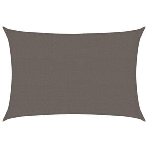 vidaXL Voile d'ombrage 160 g/m&sup2; Anthracite 2,5x4 m PEHD