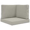 vidaXL Coussin de canap&eacute; d'ext&eacute;rieur Polyester Gris 60 x 60 x 8 cm