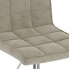vidaXL Chaises pivotantes &agrave; manger lot de 4 gris clair velours