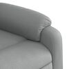 vidaXL Fauteuil inclinable &eacute;lectrique Gris clair Tissu