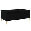 vidaXL Table basse Noir 90x50x36,5 cm Bois d'ing&eacute;nierie