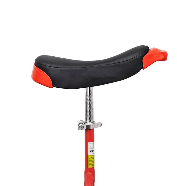 vidaXL Monocycle ajustable rouge 16 pouces