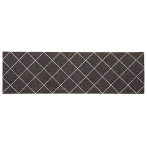 vidaXL Tapis de Cuisine Anthracite &agrave; carreaux 150 x 45 cm