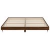 vidaXL Cadre de lit sans matelas chêne marron 200x200 cm