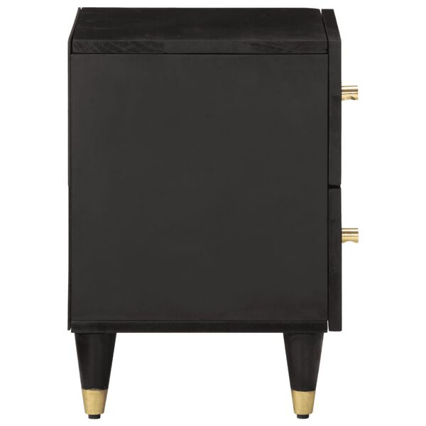 vidaXL Table de chevet 40x33x46 cm Bois de manguier solide