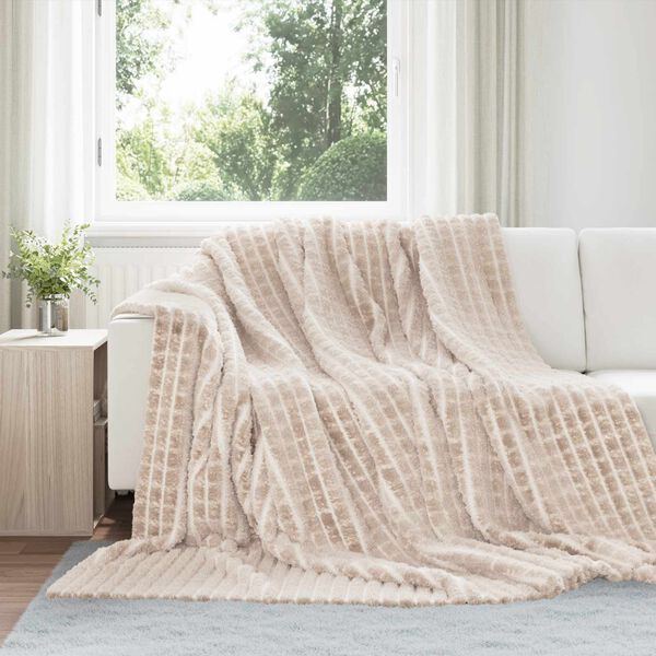 vidaXL Jet&eacute; Beige 270 x 240 cm Toison