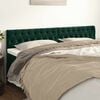 vidaXL T&ecirc;tes de lit Vert fonc&eacute; 180x7x78/88 cm Velours