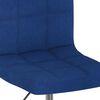 vidaXL Chaise pivotante de salle &agrave; manger Bleu Tissu