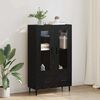 vidaXL Haut Armoire Chêne noir 69,5 x 31 x 115 cm Bois d'ingénierie