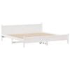 vidaXL Cadre de lit sans matelas blanc 180x200 cm bois massif de pin