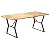 vidaXL Table &agrave; manger 180x90x76 cm Bois de manguier massif