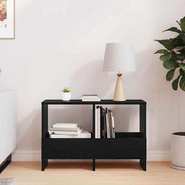 vidaXL &Eacute;tag&egrave;re &agrave; magazines Ch&ecirc;ne noir 68,5 x 30 x 45 cm