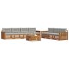 vidaXL Ensemble de canap&eacute;s d'ext&eacute;rieur 8 pcs Gris Naturel et Clair