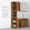 vidaXL Armoire de bain Ch&ecirc;ne fum&eacute; 32x34x188,5 cm Bois d'ing&eacute;nierie